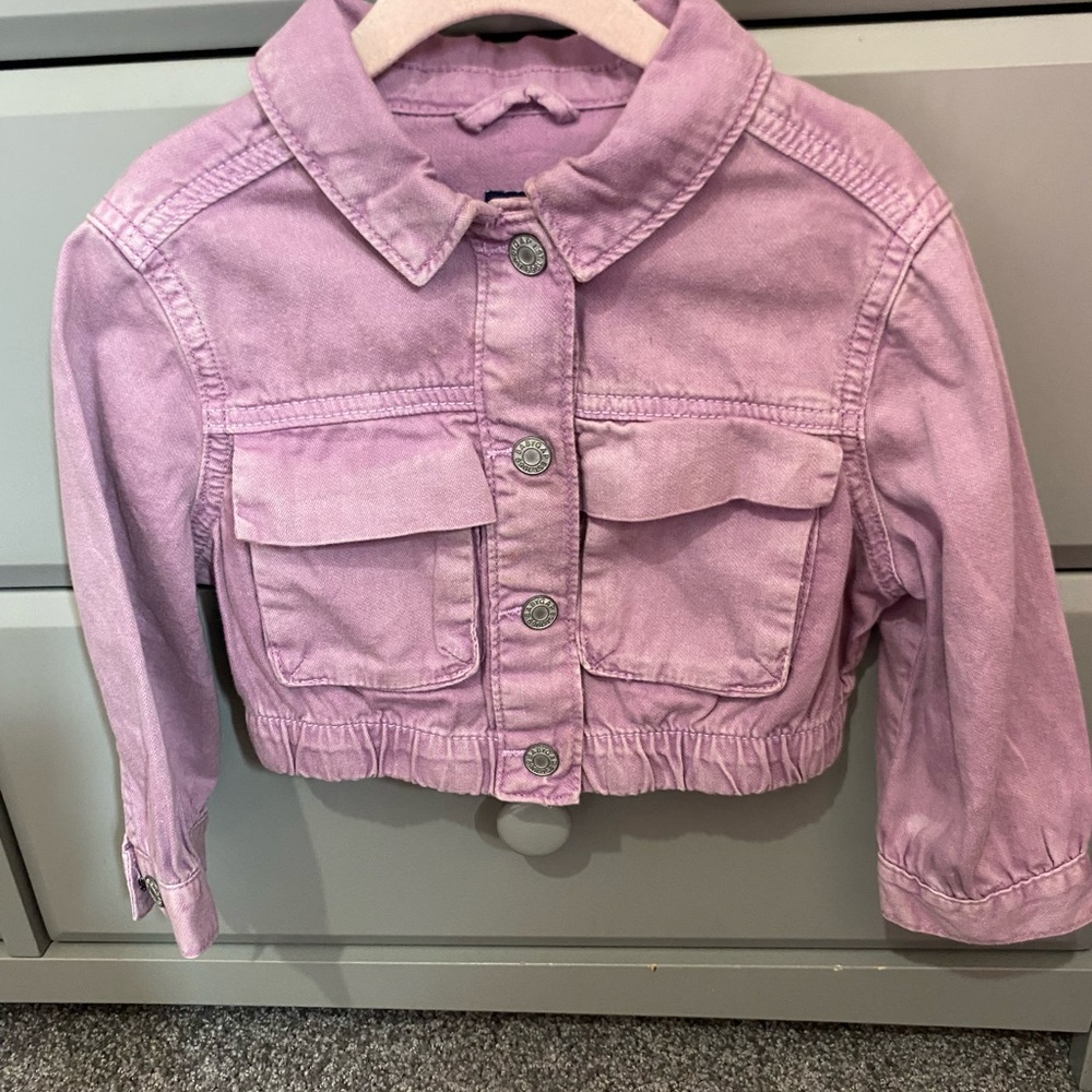 GAP Light Purple Kids Denim Jacket
